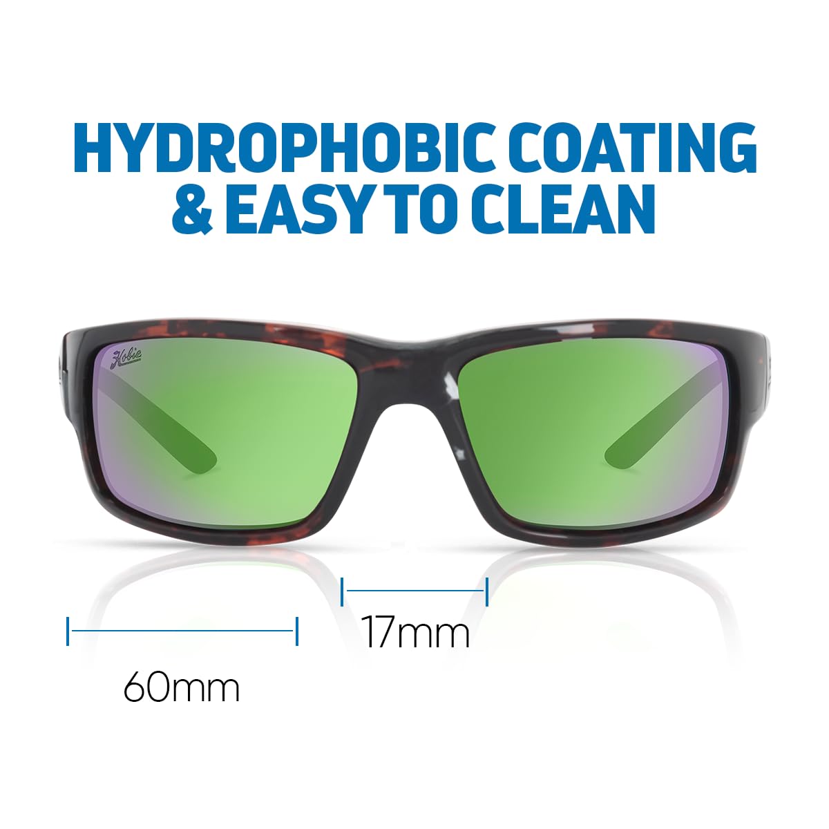 Hobie Women's Snook Float Rectangular Sunglasses UV Protection Polarized - Stylish Beach & Outdoor Fashion Accessories for Summer, Boating, and Vacation