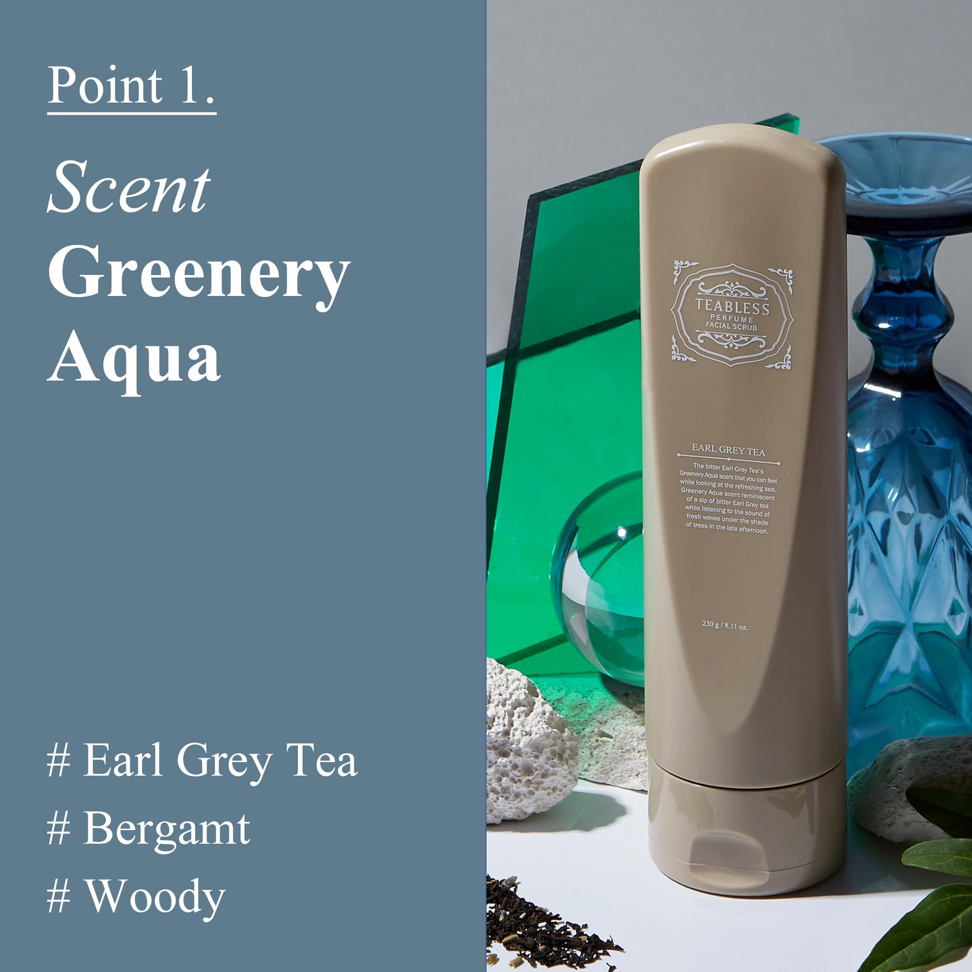 Earl Grey Tea Scented Body & Facial Scrub Duo Set - Gentle Exfoliator for Sensitive Skin | Hypoallergenic, Hydrating Korean Skincare | Vegan, Cruelty-Free | Perfect for Spa Day & Self-Care Routine