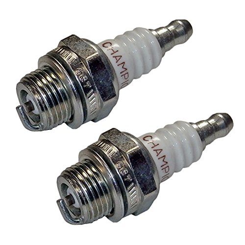 Homelite Chainsaw Replacement Spark Plugs 2-Pack - Compatible with #63547S - High Performance Ignition for Homelite Chainsaws - Perfect for Forestry, Landscaping & DIY Wood Cutting Projects