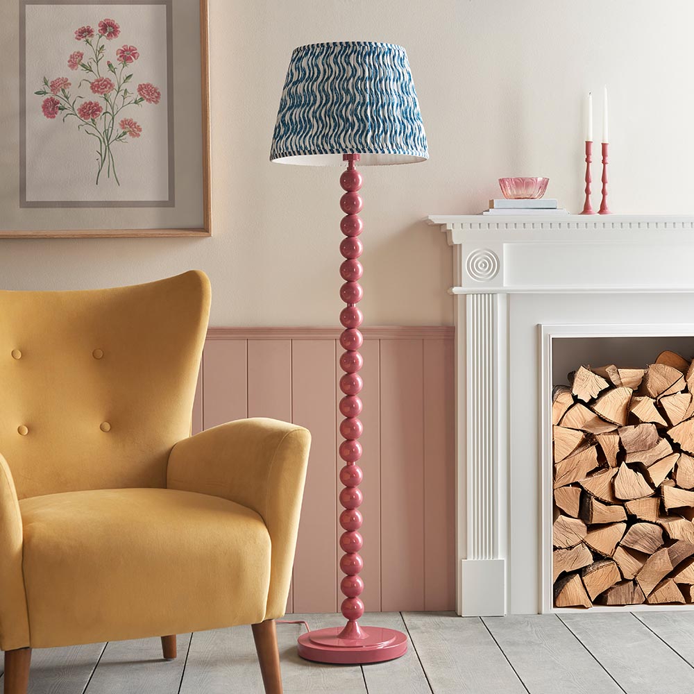 Auralis Ripple Floor Lamp with E27 Socket - Modern LED Standing Light for Living Room, Bedroom & Office - Adjustable Height in Multiple Finishes (Black, White, Bronze) - Perfect for Ambient Lighting & Home Decor