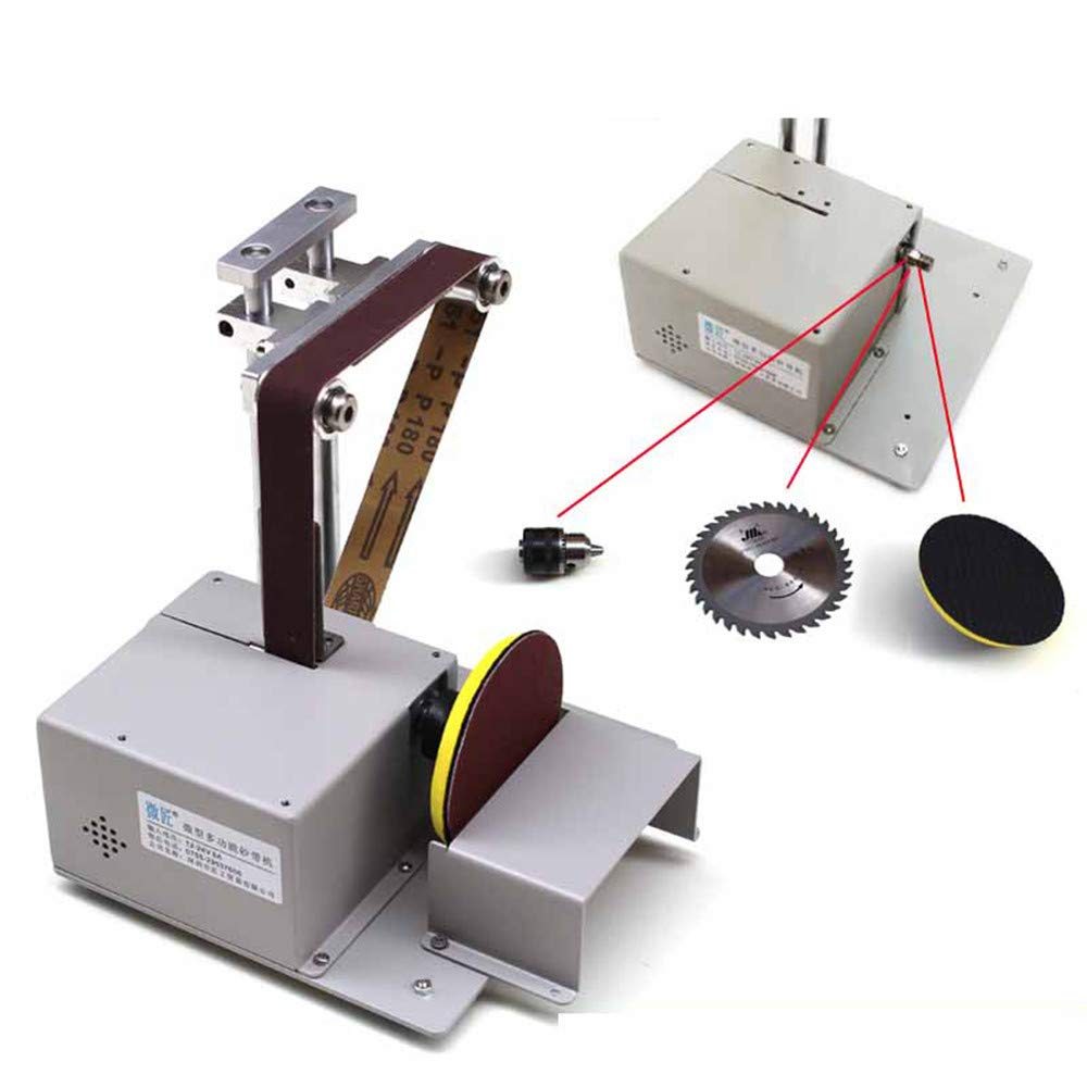 4-in-1 Multifunctional Mini Table Saw for Woodworking - DIY Hobby Saw with Chuck, Soft Shaft & Sand Belt (2-Piece Set) - Perfect for Home DIY Projects, Wood Crafting & Small Workshop Repairs