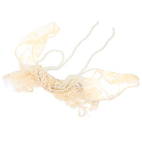 Beaupretty Korean Style Lace Hair Bow Barrette - Vintage Romantic Hair Accessories for Women & Girls - Beige | Perfect for Weddings, Parties & Everyday Elegance