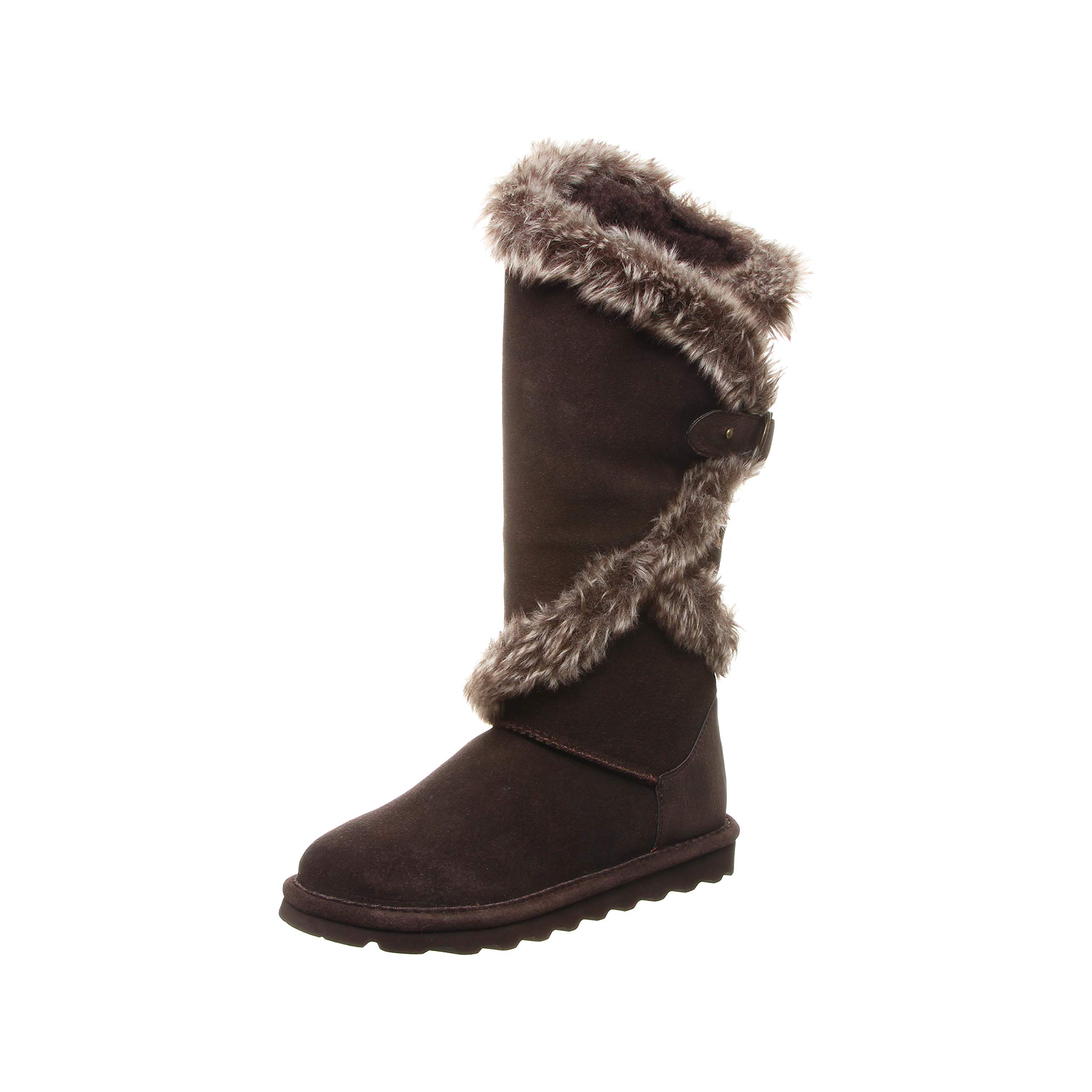 BEARPAW Women's Sheilah Tall Winter Boots - Classic Suede Slip-On Boots for Women | Warm & Comfortable Snow Boots in Multiple Colors | Perfect for Cold Weather, Outdoor Activities & Casual Wear