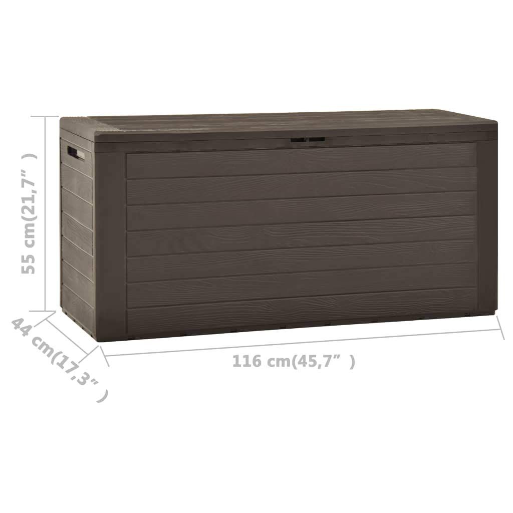 All-Weather Outdoor Rattan Storage Box 45.7