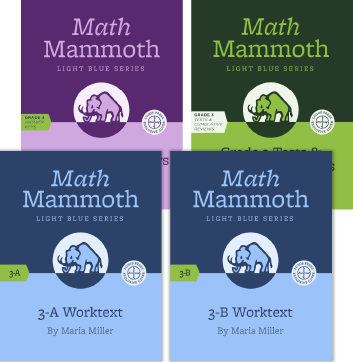 Math Mammoth Grade 3 Complete Curriculum - Homeschool Math Workbook for 3rd Grade Students - Perfect for Homeschooling, Classroom Learning & Math Practice at Home