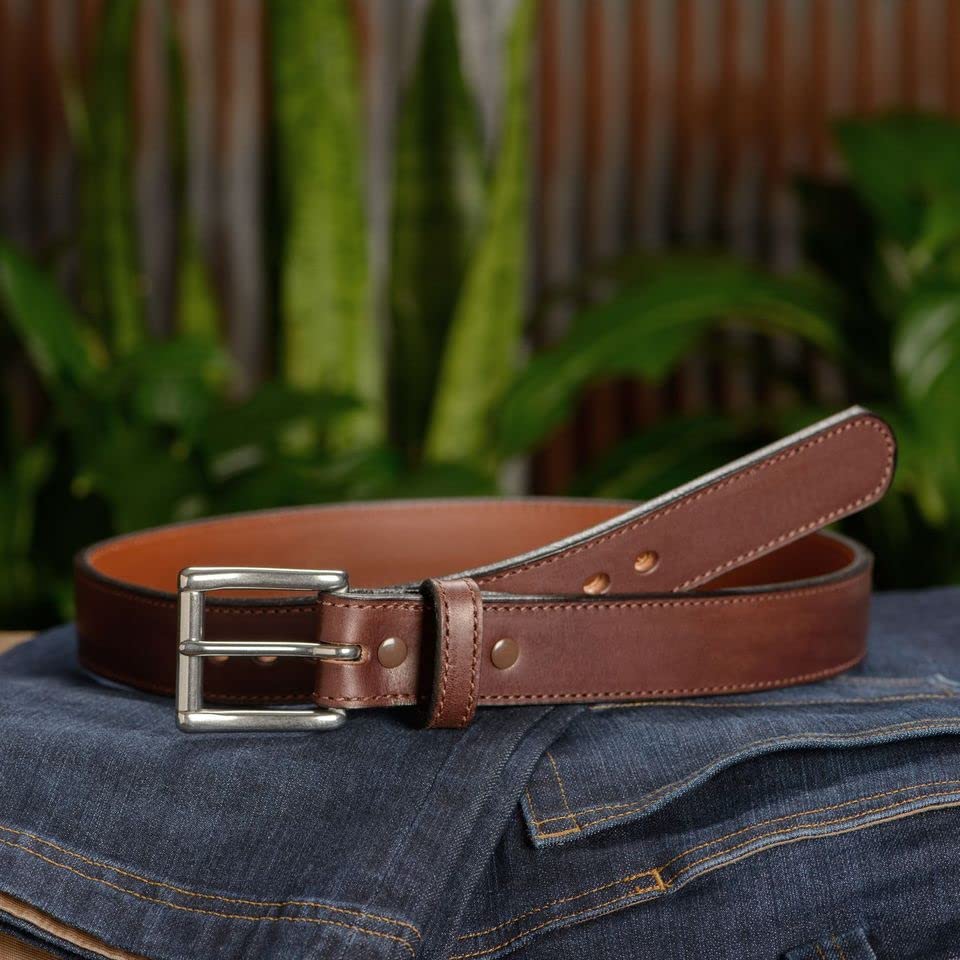 Premium Bullhide Leather Belt for Men - 1.50