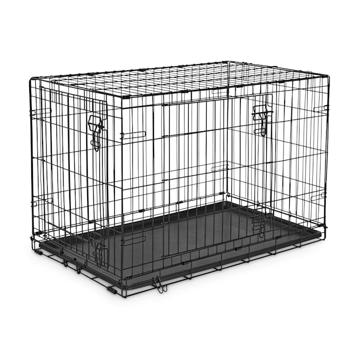 EveryYay Essentials 2-Door Folding Dog Crate - 36.5