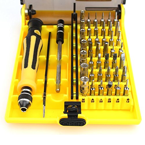 45-in-1 Precision Screwdriver Set for Laptops, Electronics & Smartphones - Professional Computer Repair Tool Kit with Magnetic Bits - Perfect for DIY, Tech Repair & Home Maintenance
