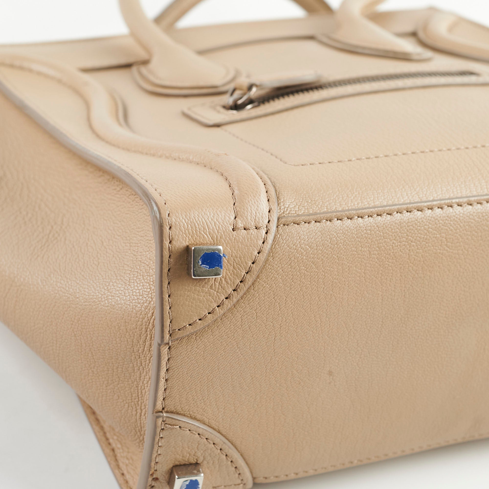Celine Micro Luggage Dune Handbag - Premium Leather Crossbody Bag for Women | Perfect for Work, Travel & Everyday Use