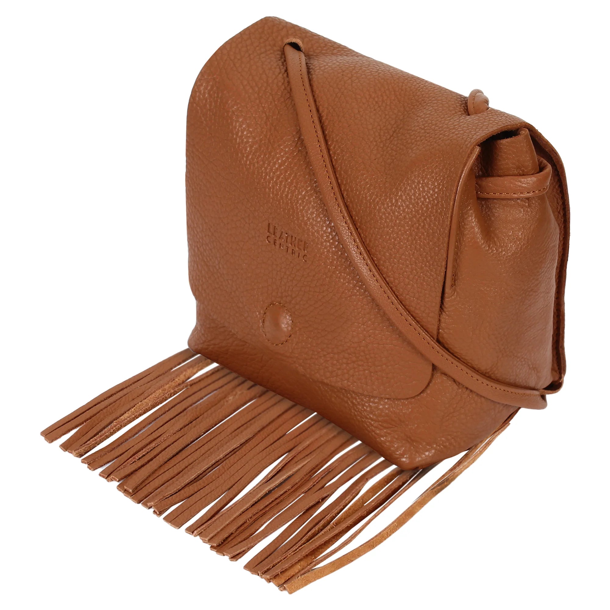 Stylish Leather Fringe Boho Crossbody Bag with Tassel for Women - Small Brown Handbag | Perfect for Casual Outings, Music Festivals & Boho Fashion