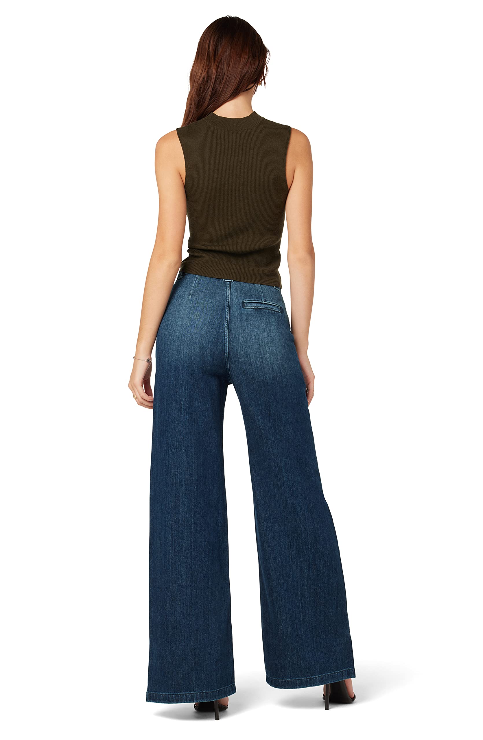 HUDSON Women's Wide Leg Drawstring Trouser Pants - Comfortable High Waist Casual Lounge Pants for Work, Travel & Relaxation