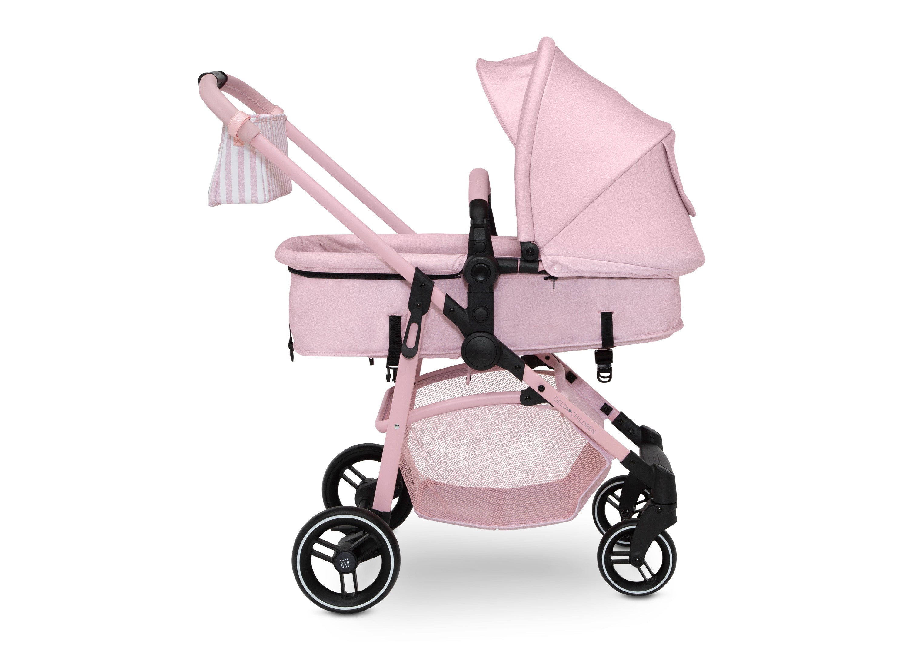 BabyGap 2-in-1 Convertible Carriage Stroller for Newborns & Toddlers - Lightweight Travel System for Shopping & Outdoor Walks