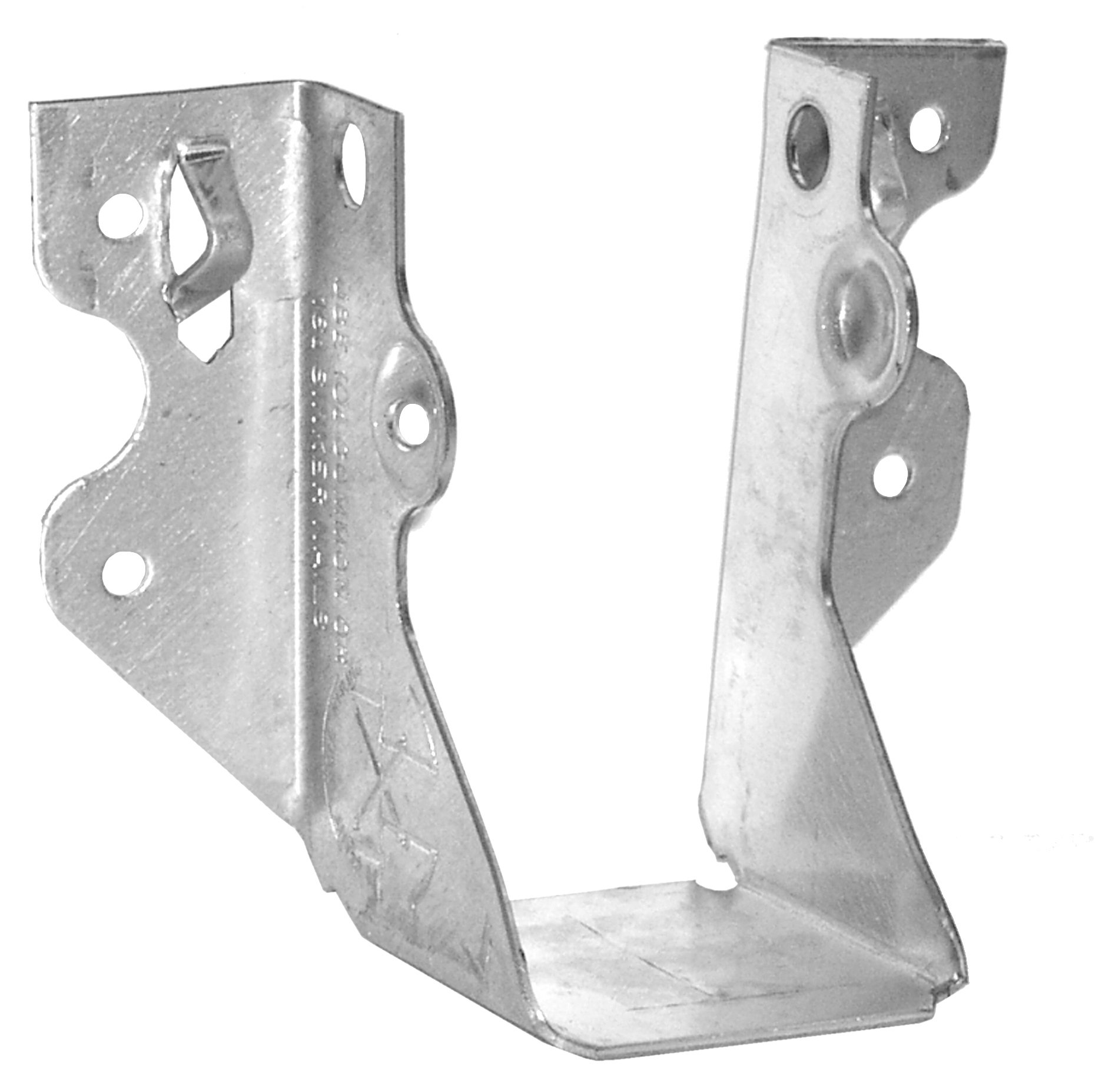 JUS24-TZ G185 Triple Zinc Galvanized Face Mount Joist Hanger for 2x4 Lumber - Heavy-Duty Construction Bracket for Deck, Fence & Framing Projects