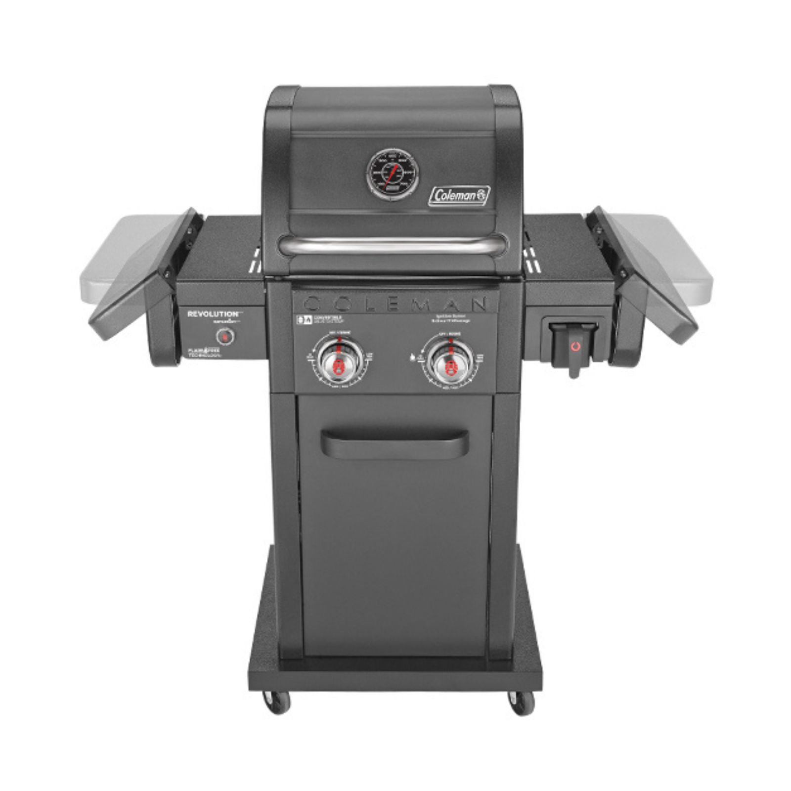 Coleman Revolution 2 Burner Propane Gas Grill - Black Matte Portable Outdoor BBQ for Camping, Tailgating & Backyard Cooking (REV2BMA)