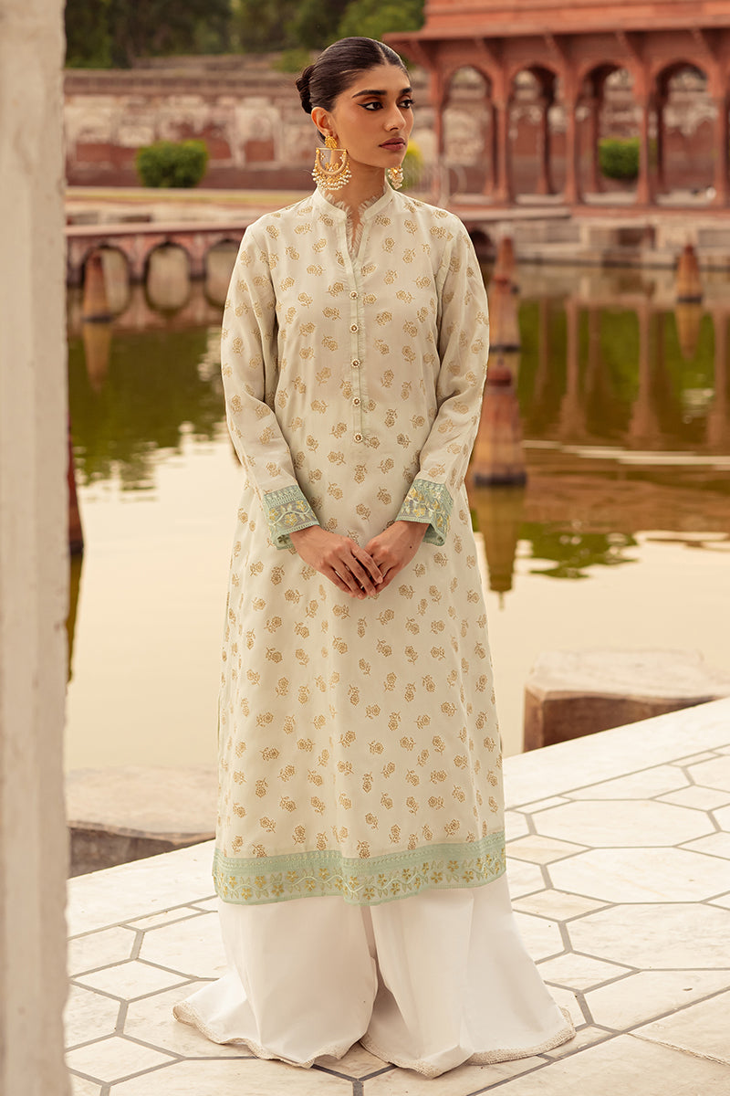 Mint Breeze Embroidered Shirt for Women - Floral Stitched Casual Blouse - Perfect for Summer Outfits, Beach Vacations & Boho Style