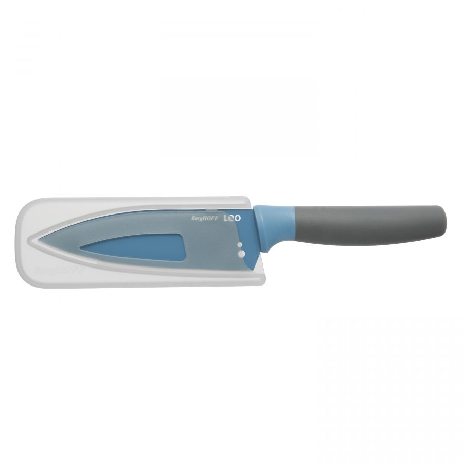 Premium 14cm Blue Chef's Knife with Herb Striper - Professional Kitchen Knife for Slicing, Dicing & Chopping - Perfect for Home Cooks & Culinary Enthusiasts