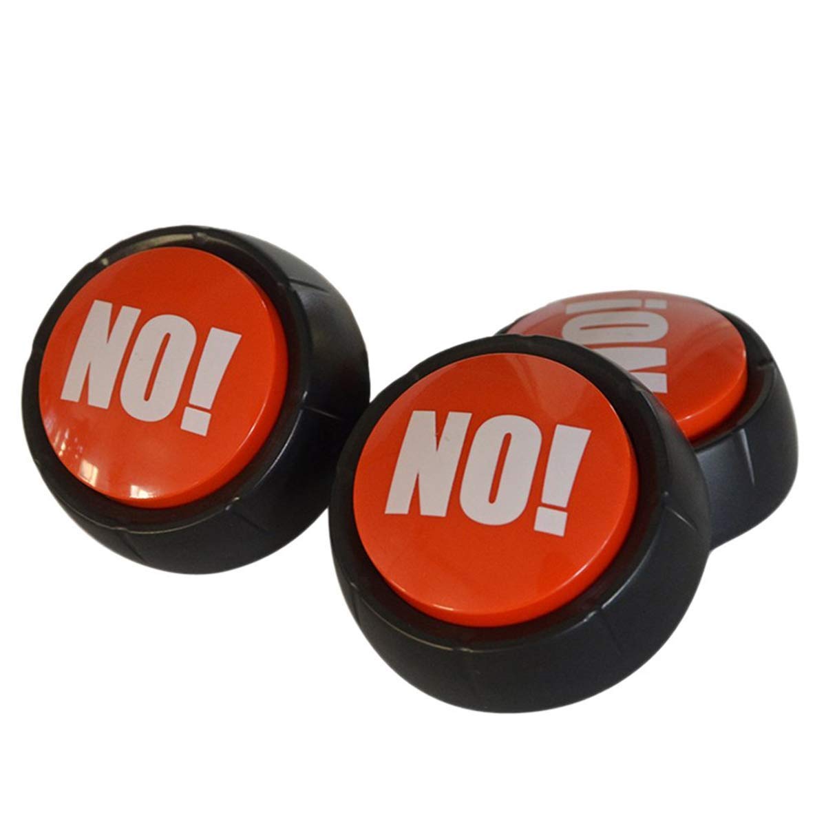 NO Button Desktop Sound Toy - Fun Stress Reliever & Party Game for All Ages | Great Gift for Holidays, Board Games & Office Stress Relief