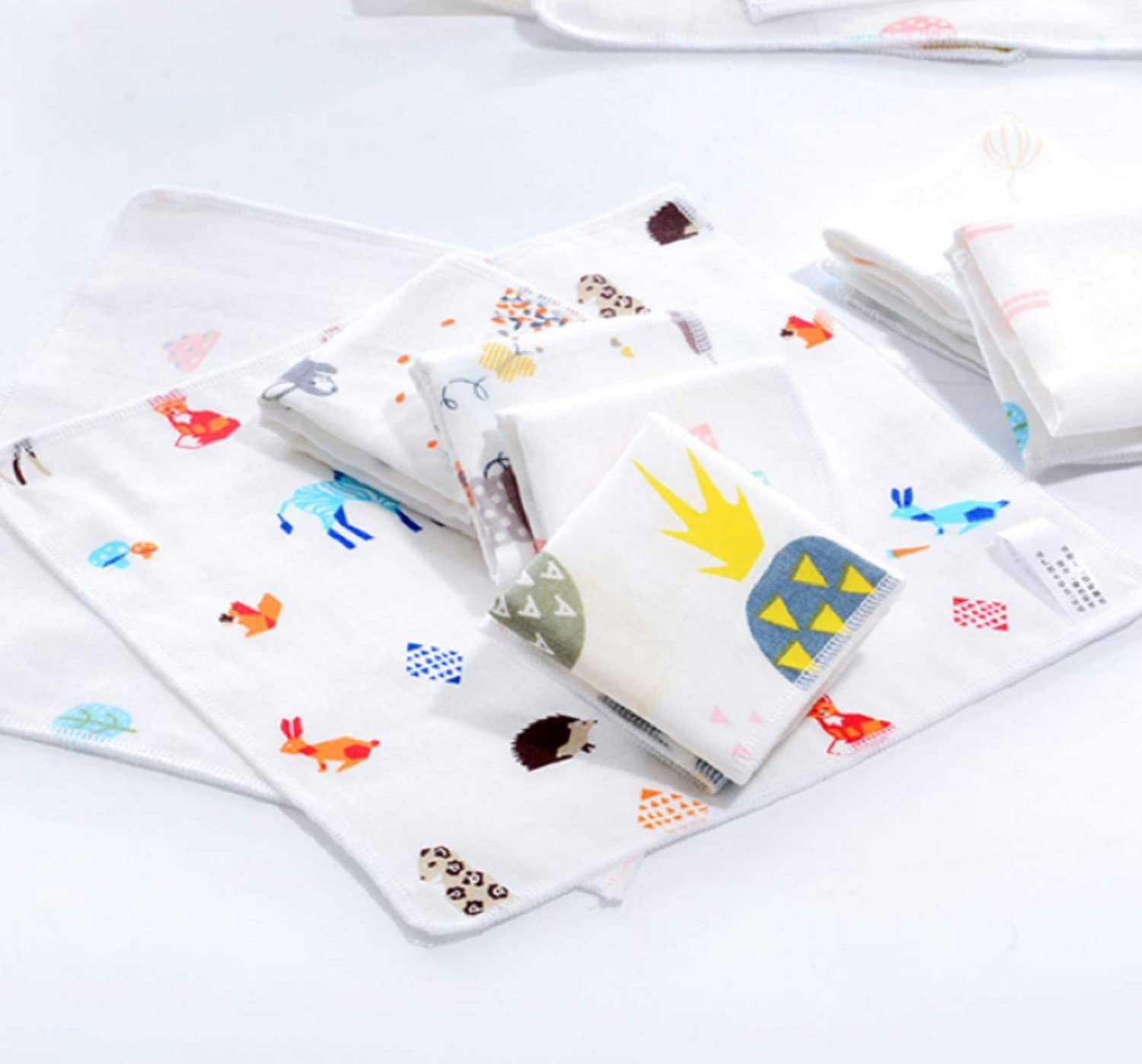 Premium 400 GSM Cotton Face Towels - Ultra Soft & Super Absorbent Small Towels for Women, Kids & Babies (25x25cm) - 6-Pack for Daily Skincare, Travel & Nursery Use