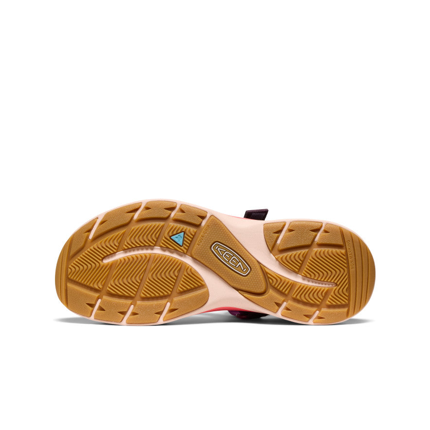 Women's Leiki Open Toe Sandals - Comfortable Summer Casual Shoes in Plum Perfect/Dubarry Colors | Perfect for Beach, Vacation & Everyday Wear