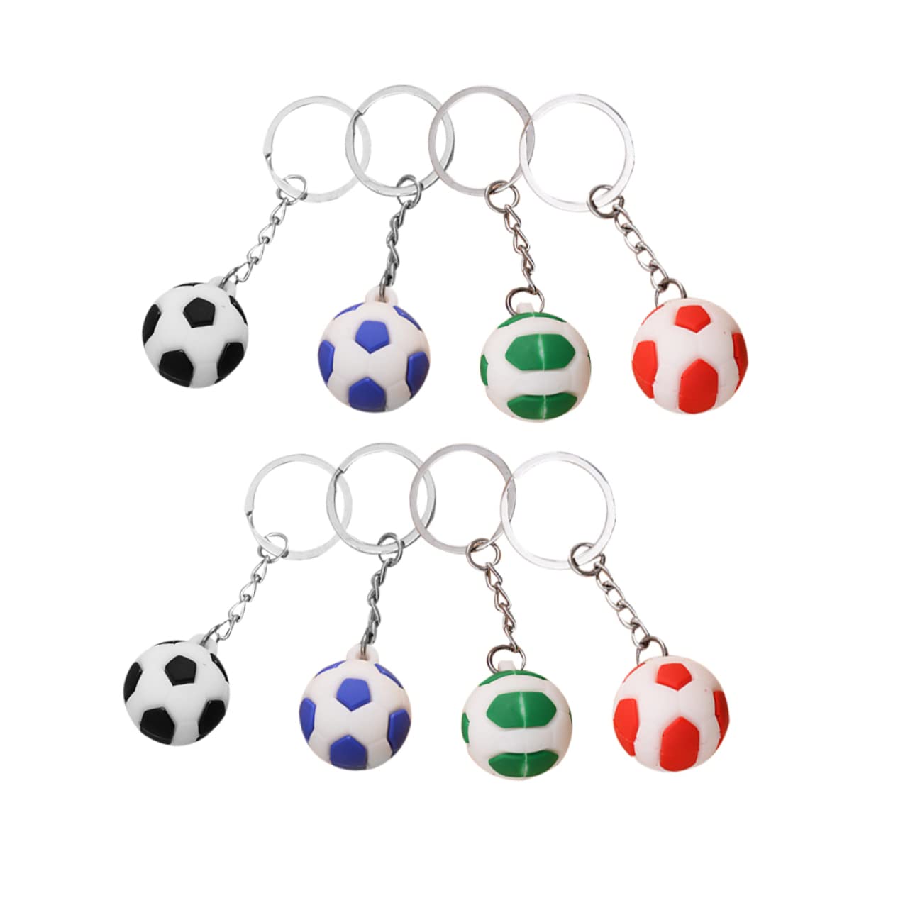 BESPORTBLE 8-Piece Realistic Football Keychain Set - DIY Key Ring Charms, Hanging Pendants & Decorative Ornaments for Sports Fans, Gifts & Home Decor - Perfect for Game Day, Party Favors & Personalized Gifts
