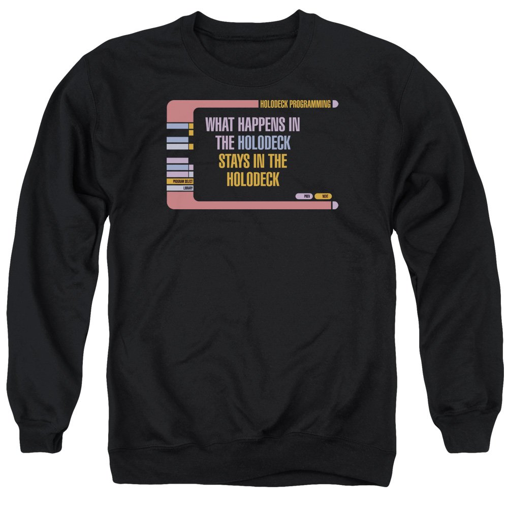Star Trek Holodeck Secrets Unisex Crewneck Sweatshirt for Men & Women | Sci-Fi Fan Gift, Casual Wear, Cosplay Costume