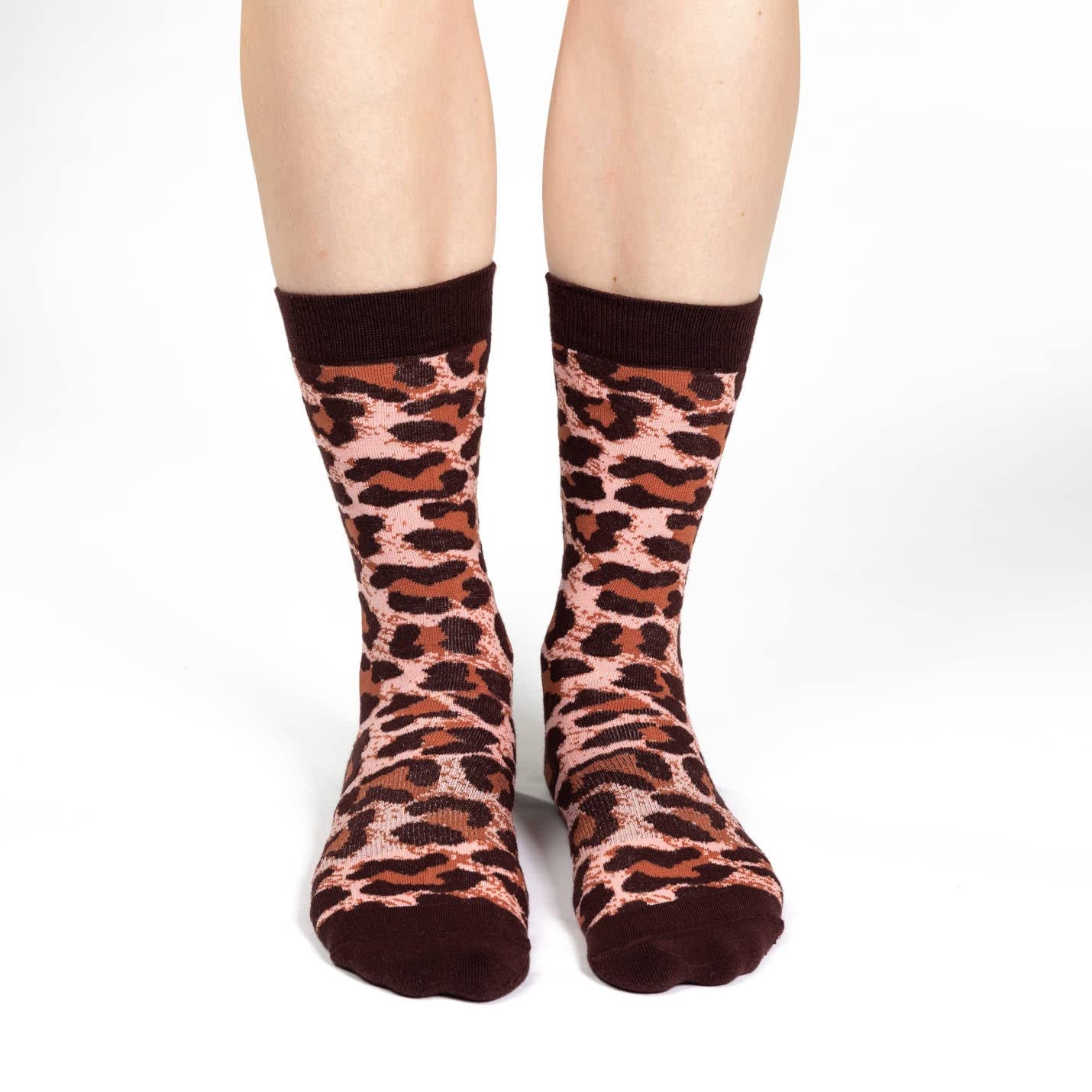 Good Luck Sock Women's Animal Print Crew Socks - Fun & Comfortable Casual Socks for Adults - Perfect for Everyday Wear, Gifts & Fashion Outfits