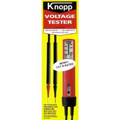 Knopp K-60 Cat No. 14460 Non-Contact Voltage Tester Pen - Detect Live Wires Safely for Home, Electrical & DIY Projects