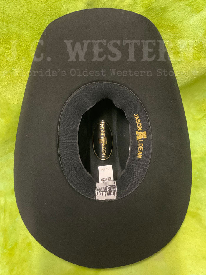 Resistol BWAMSK 304107AL Jason Aldean Collection Kids' Black Felt Cowboy Hat - Perfect for Rodeos, Concerts & Western-Themed Events