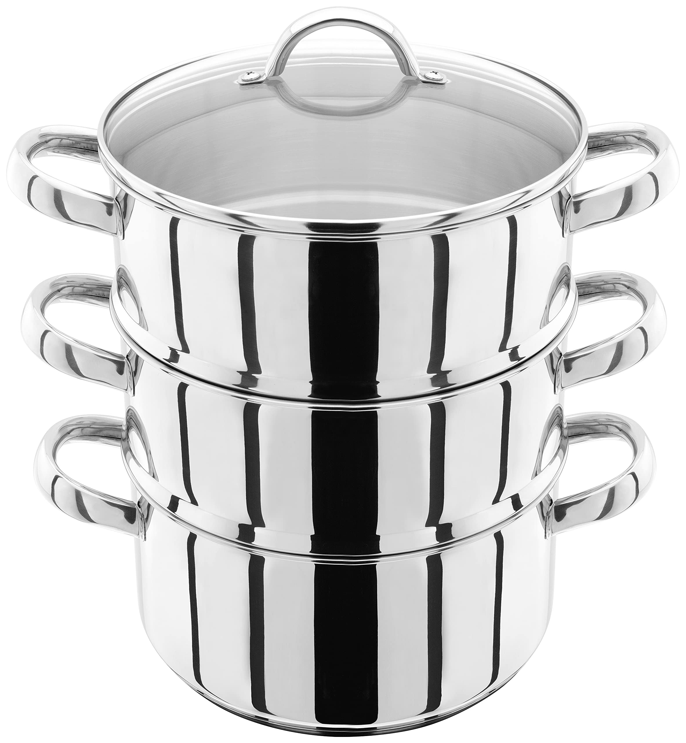 Judge JX04 3-Tier Stainless Steel Food Steamer Set - 8.5