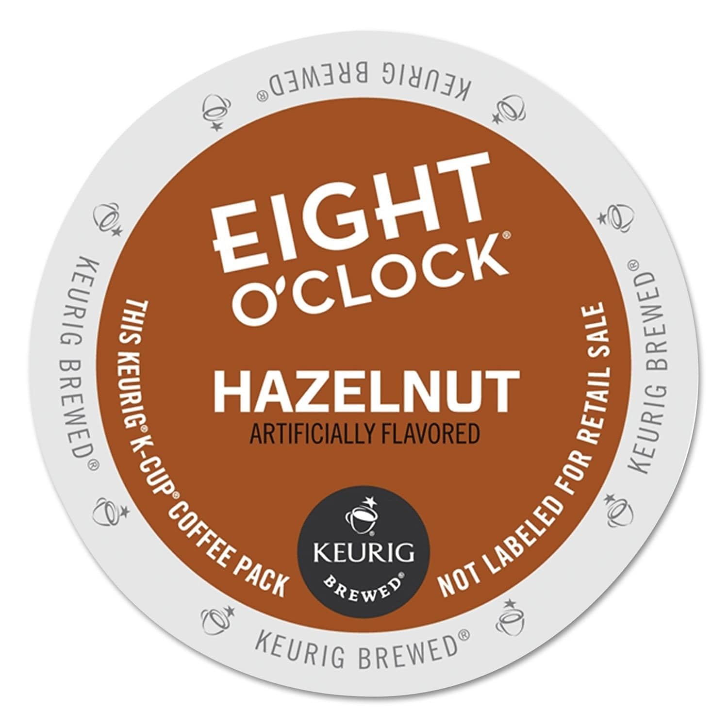 Eight O'Clock Coffee Hazelnut K-Cup Pods - 96 Count (6406CT) | Premium Single Serve Coffee Pods for Keurig Brewers | Perfect for Office, Home & Morning Coffee Break