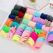 Premium 12-Pack Neon Hair Ties - Soft Stretch Cotton Elastic Hair Bands for Women & Girls - Perfect for School, Workouts, and Everyday Styling