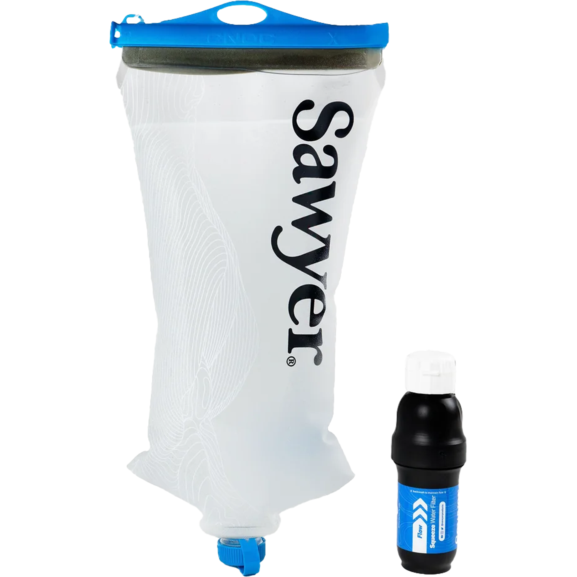 CNOC Premium 2L Outdoor Water Filter Squeeze System - Portable Camping & Hiking Water Purification for Backpacking, Emergency Preparedness & Travel Adventures