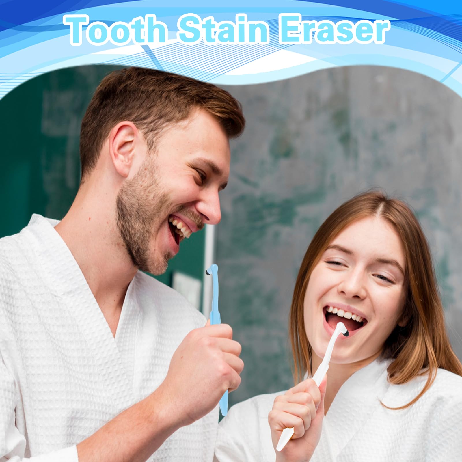 Professional Sibba Tooth Stain Eraser Kit - 8Pcs Dental Stain Remover Tools with Tartar Scraper & Brush for Teeth Whitening & Oral Care | Perfect for Home Dental Hygiene & Travel