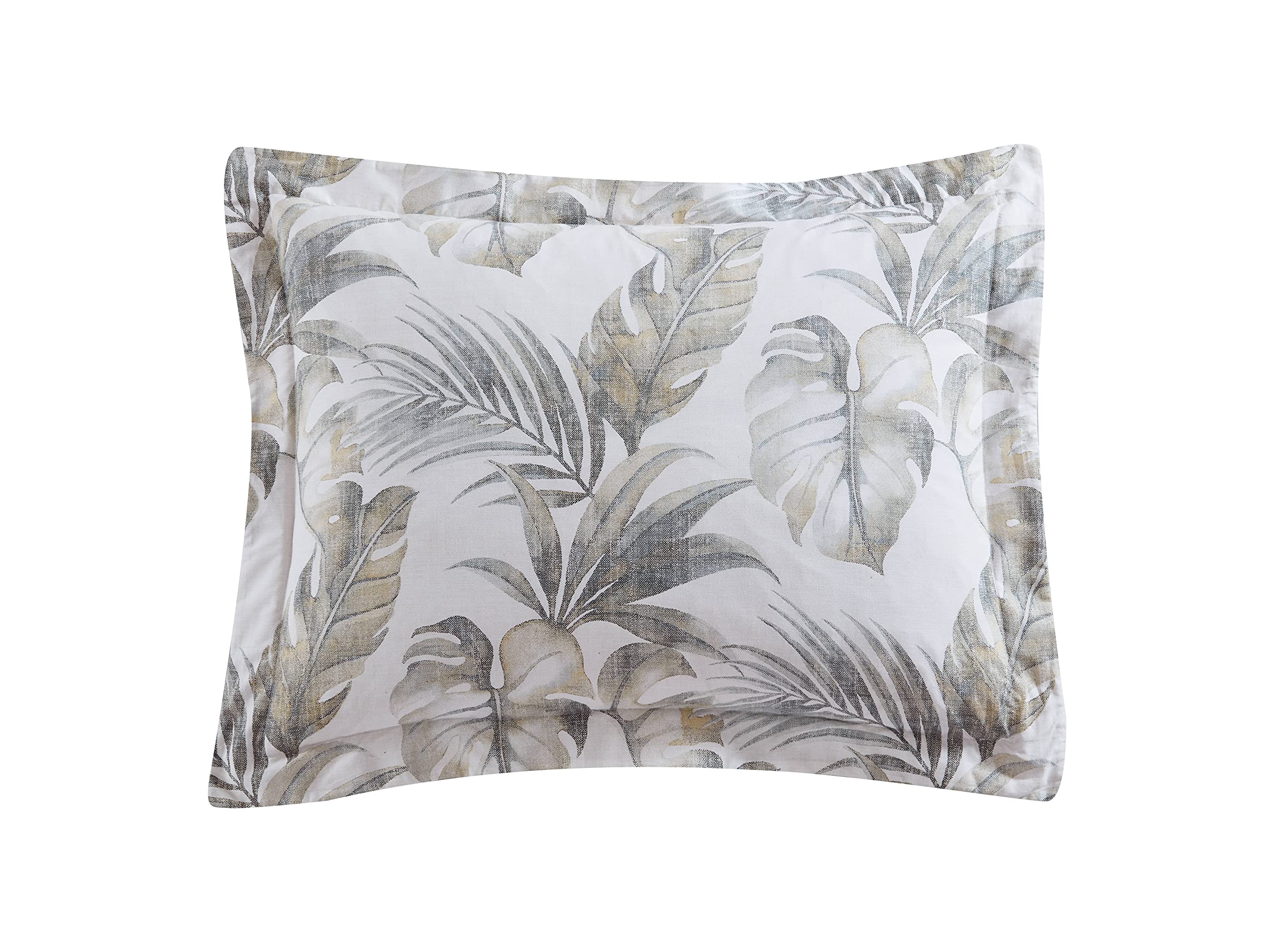 Tommy Bahama King Size Reversible Cotton Comforter Set with Matching Shams - All Seasons Medium Weight Bedding in Waimea Bay Green - Perfect for Master Bedroom, Guest Room & Vacation Homes