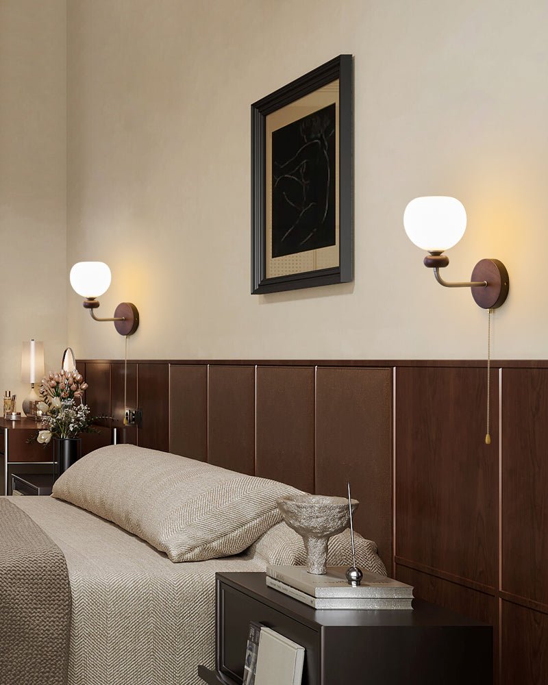Lucille Wall Lamp - Modern LED Sconce Light Fixture for Bedroom, Living Room & Hallway - Energy Efficient Dimmable Lighting for Home Decor