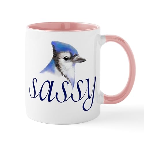 White/Pink Inside - Sassy Blue Jay Mug