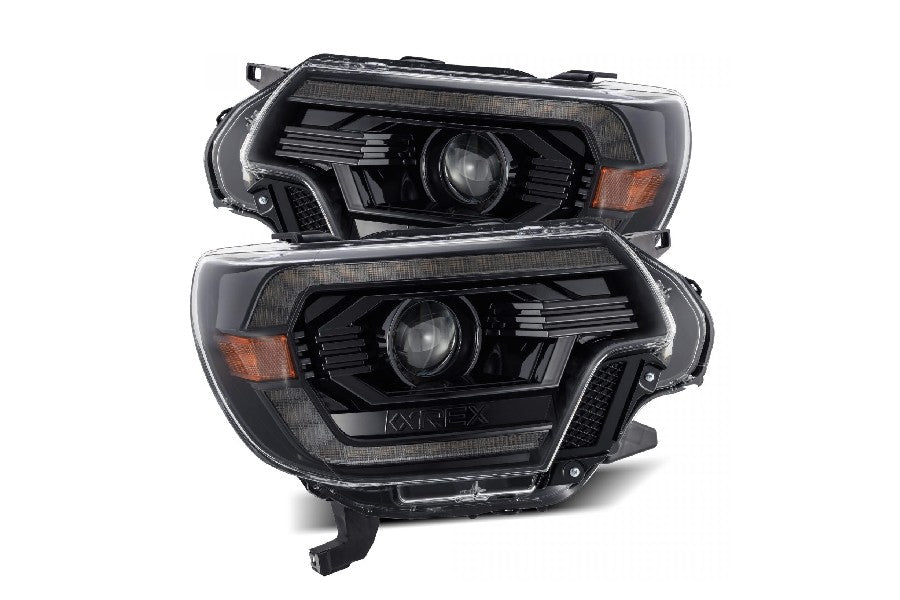 2012-2015 Toyota Tacoma AlphaRex Luxx Series LED Projector Headlights - Alpha Black - Upgrade Your Night Driving with Bright LED Lights for Off-Road & Daily Commute