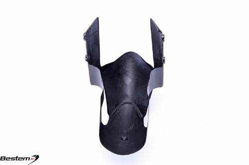 Bestem CBDU-696-FFD Black Carbon Fiber Front Fender for Ducati Motorcycles - Lightweight & Durable Replacement Part for Streetfighter, Monster, Panigale Models - Perfect for Racing, Commuting & Custom Bike Builds