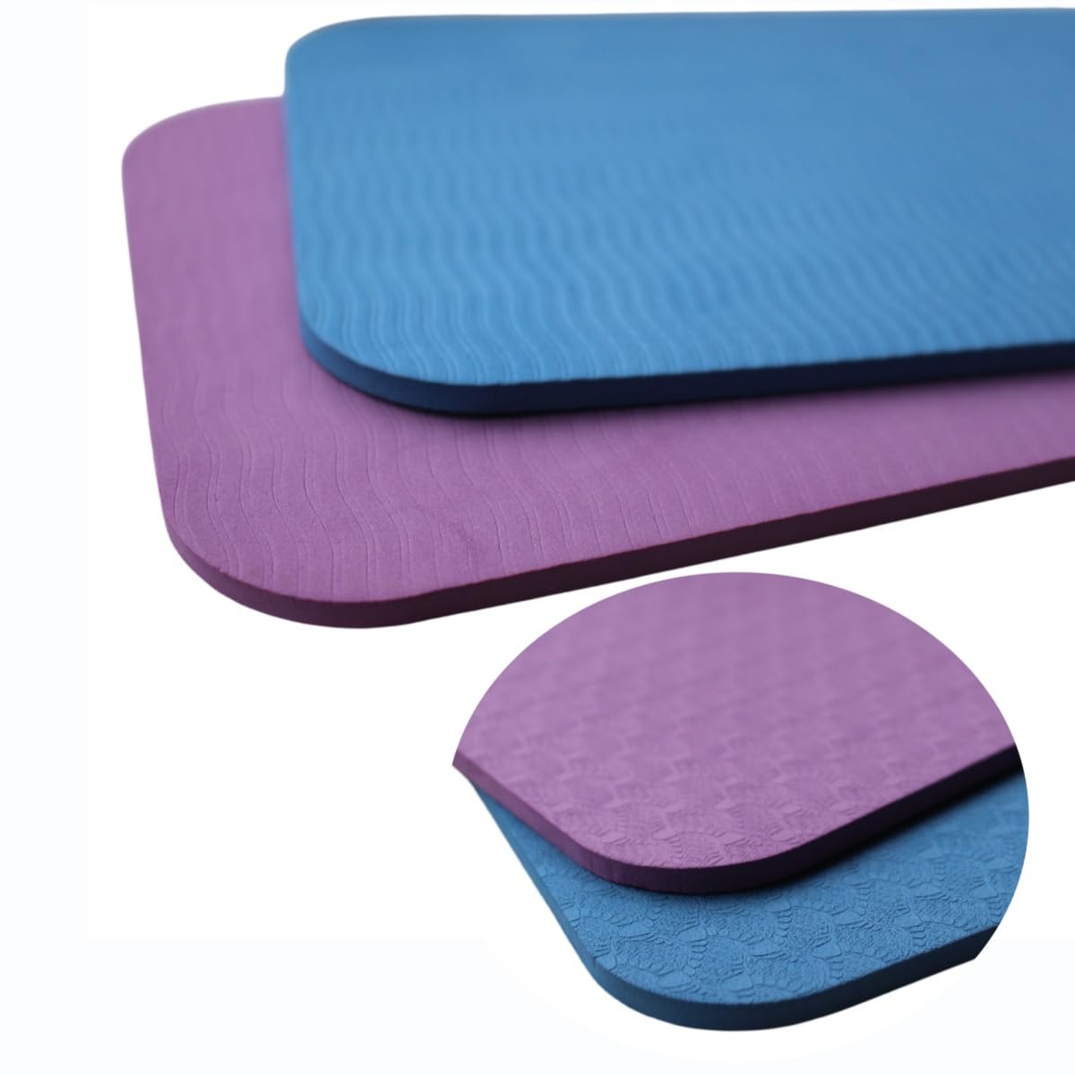 Non-Slip Sewing Machine Pedal Mat - 2 Pack Anti-Skid Foot Pedal Cushion for Quilting & Sewing | Washable Blue & Purple Mats | Perfect for Home Crafting & Professional Tailoring