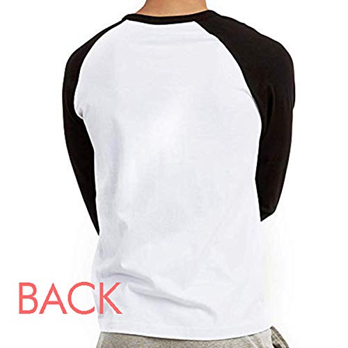 Black Shark Biology Fish Silhouette Long Sleeve Raglan T-Shirt - Comfortable Casual Top for Fishing, Outdoor Activities & Streetwear