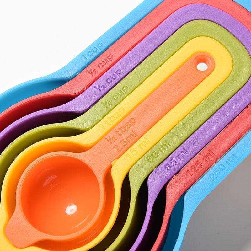 6-Piece Stainless Steel Nested Measuring Cups and Spoons Set - Essential Kitchen Tools for Baking, Cooking & Meal Prep