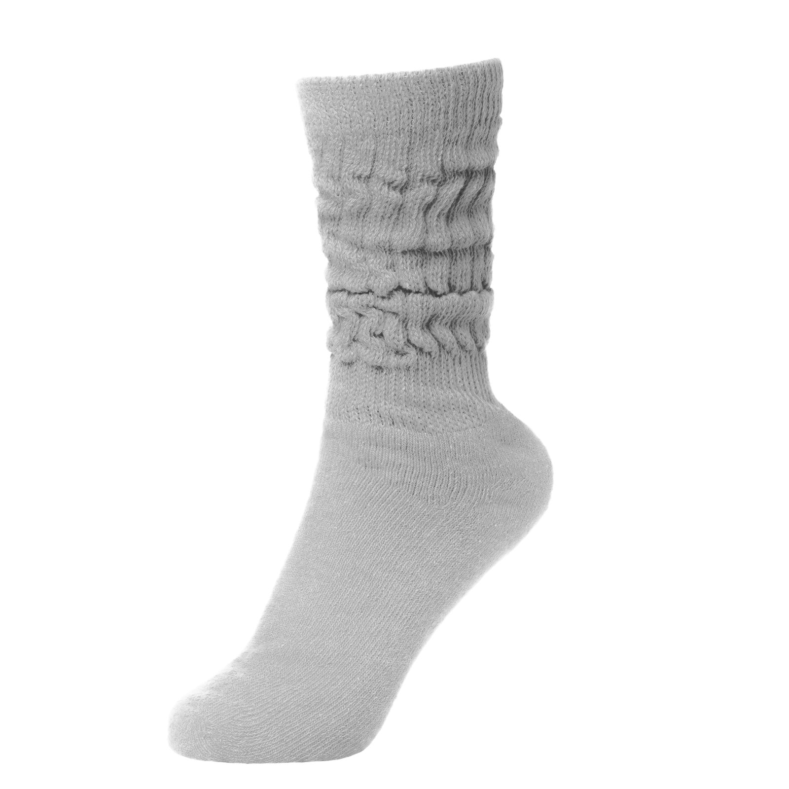 BRUBAKER Women's & Men's Athletic Slouch Socks - Breathable Workout Socks for Gym, Running, Yoga & Sports - Non-Slip Performance Socks for Fitness & Active Lifestyle