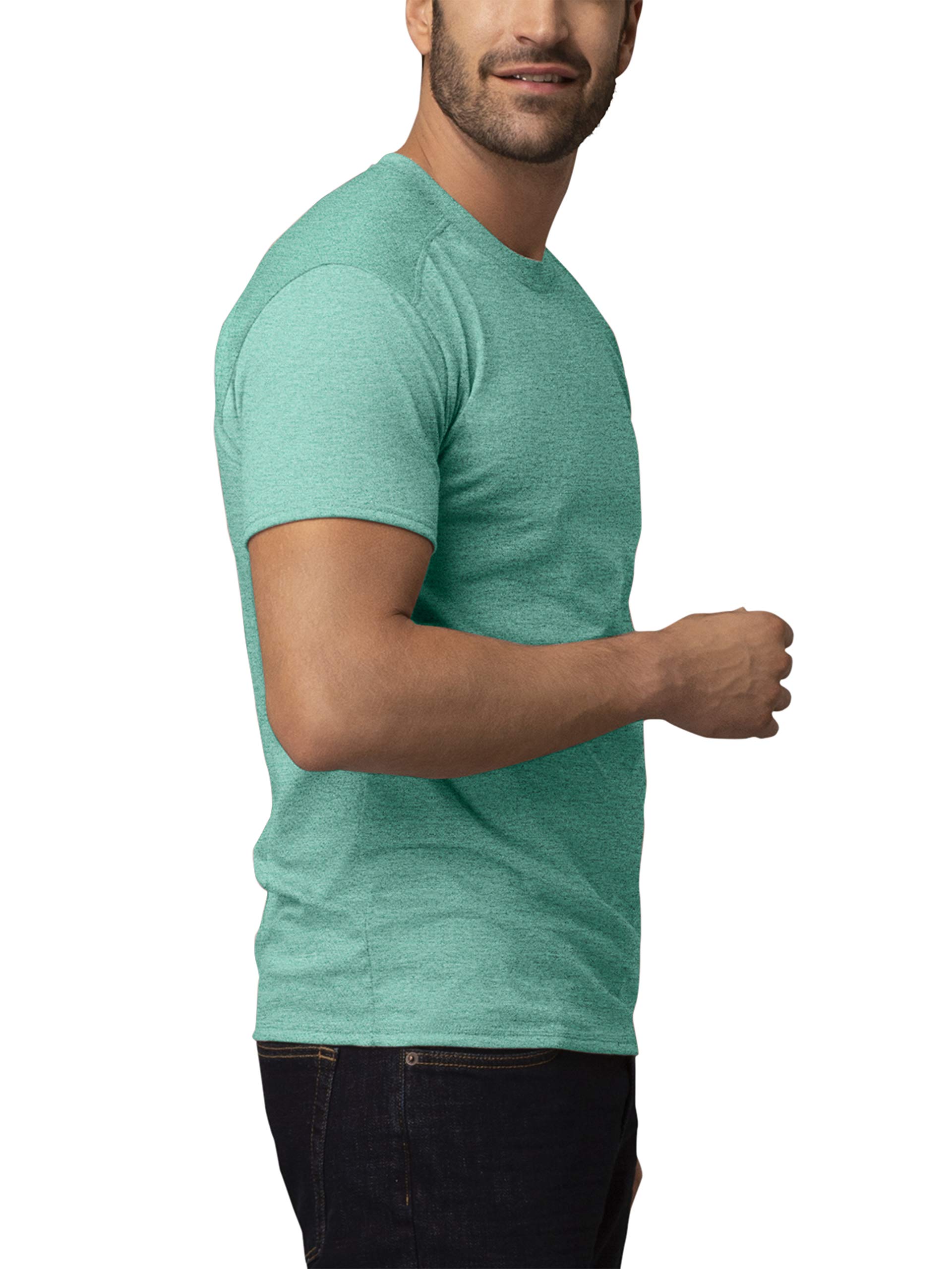 Fruit of the Loom Men's Coolzone Moisture Wicking Crew Neck T-Shirts 2 Pack - Breathable Comfort Fit Casual Workout Tees for Gym, Running & Everyday Wear