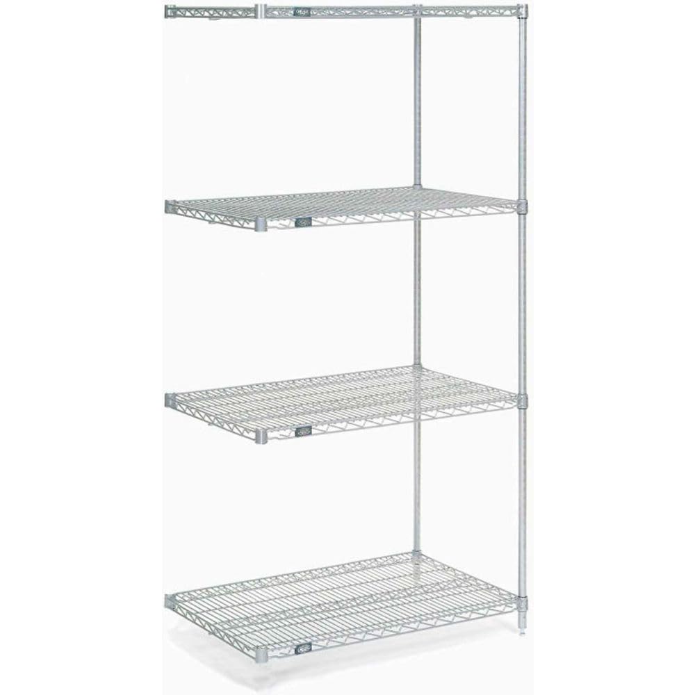 Nexel 5-Tier Chrome Wire Shelving Unit - 30