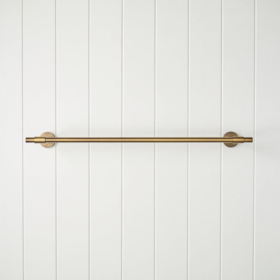 600mm Melbourne Double Towel Rail in Antique Brass - Perfect for Bathroom & Spa Decor