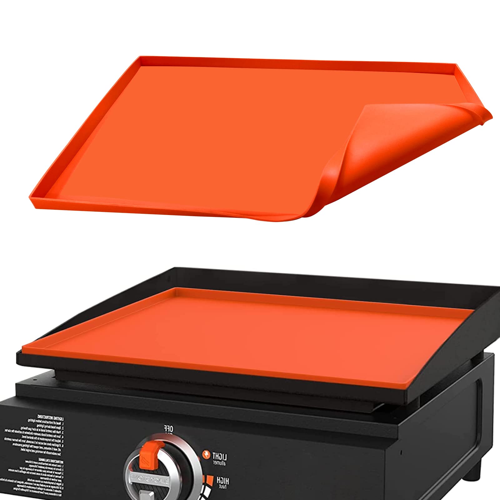 Blackstone 17 Inch Griddle Silicone Mat - Heavy Duty Food Grade Protective Cover for Outdoor Cooking & Grilling - Perfect for Camping, Backyard BBQs, and Tailgating