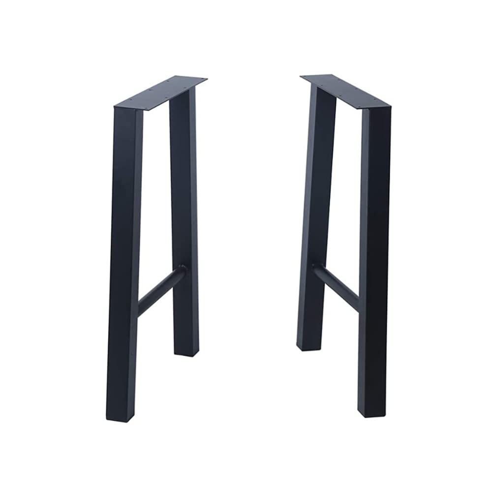 2 Pack Industrial Metal Table Legs 28x24 Inch (TL1) - Heavy Duty Steel Furniture Legs for Coffee Tables, Desks & DIY Projects - Perfect for Home Office, Living Room & Workshop Use