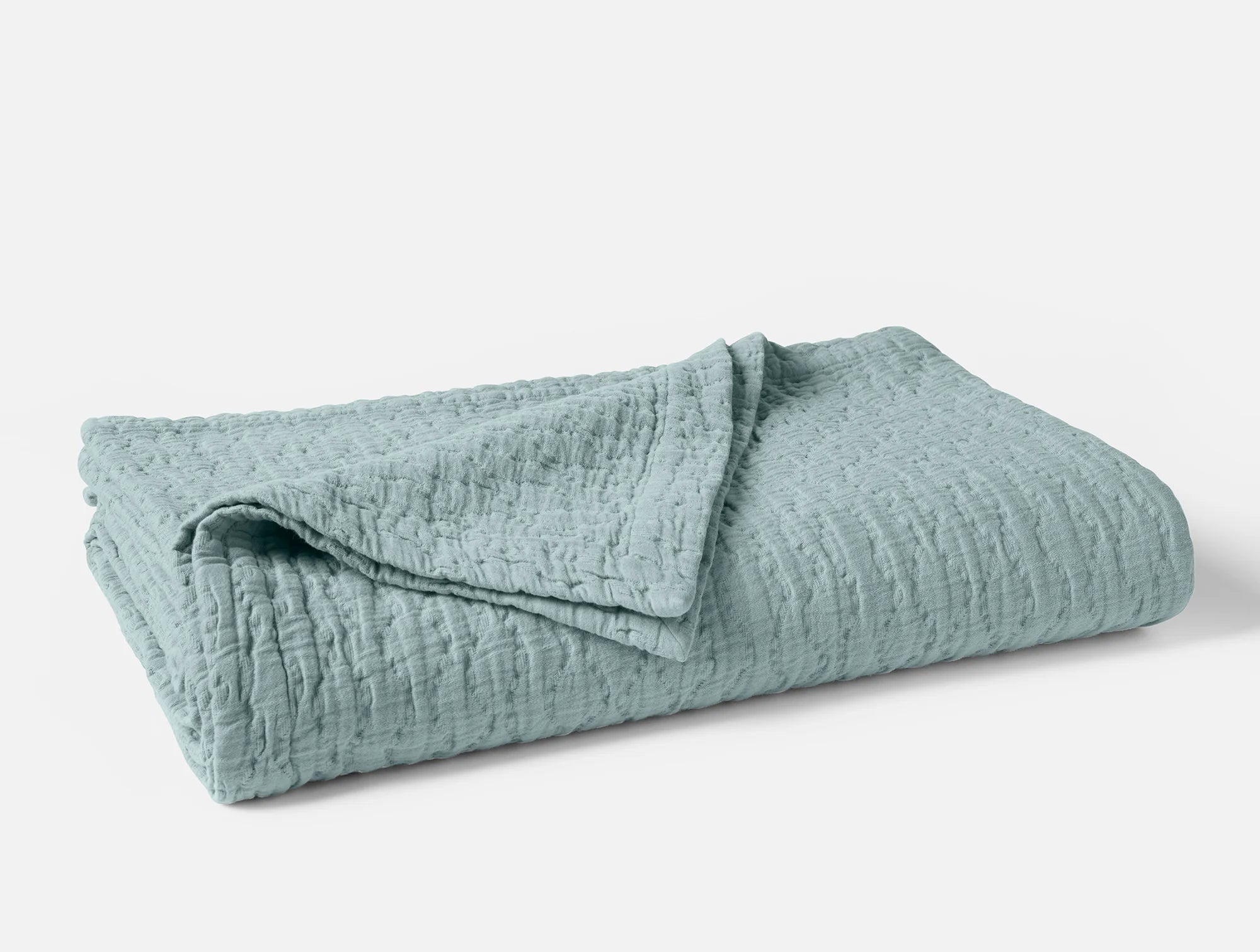 Organic Pescadero Matelasse Blanket - Soft & Cozy Handwoven Cotton Throw for Bed, Sofa & Outdoor Use - Eco-Friendly Home Decor Gift