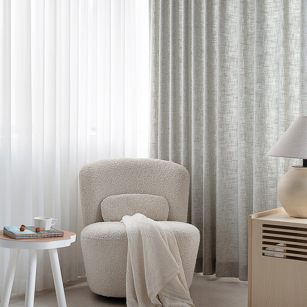 Premium Blackout Curtains - Heavyweight Canvas Linen Drapes with Grommet Top for Elegant Home Decor | Custom Size Available | Perfect for Bedroom, Living Room & Nursery Light Blocking