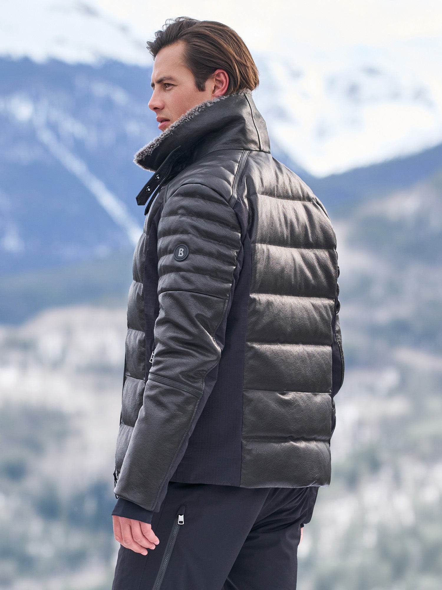 Premium Caile Leather Ski Jacket for Men & Women - Waterproof Winter Snow Jacket with Warm Insulation - Perfect for Skiing, Snowboarding & Outdoor Winter Adventures